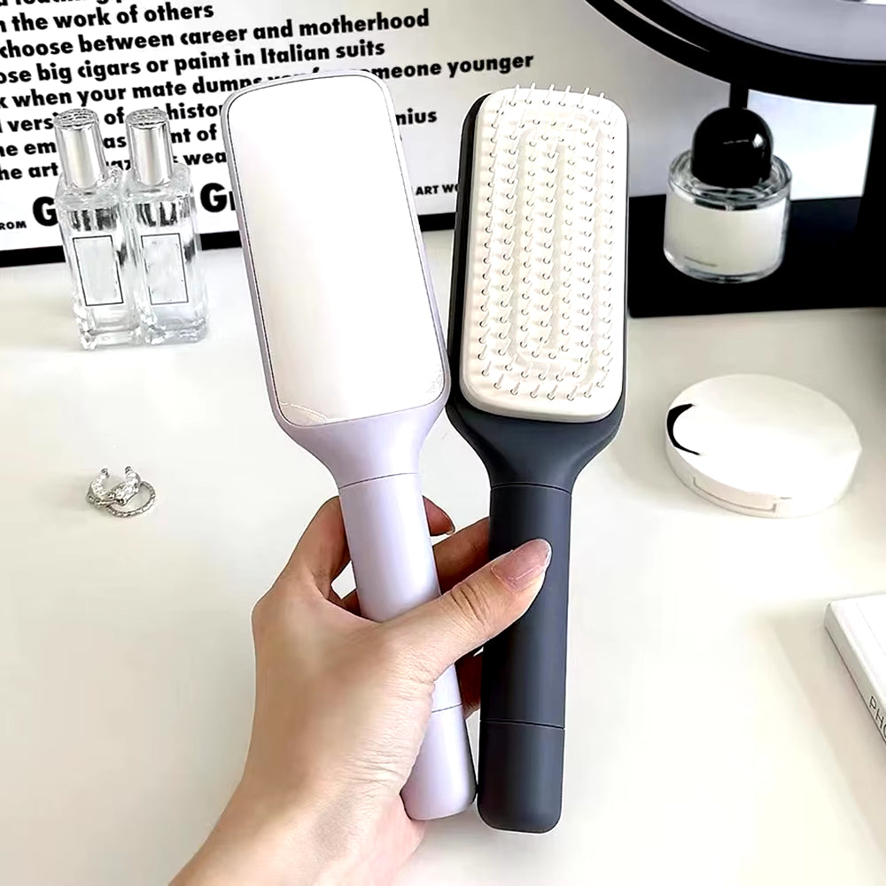 💆‍♀️ MagicBrush – Cepillo Giratorio Autolimpiante con Masaje y Antiestático 💖