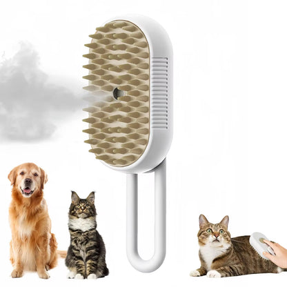 🐾 PetCare 3-in-1 – Cepillo Eléctrico para Mascotas con Spray y Masaje