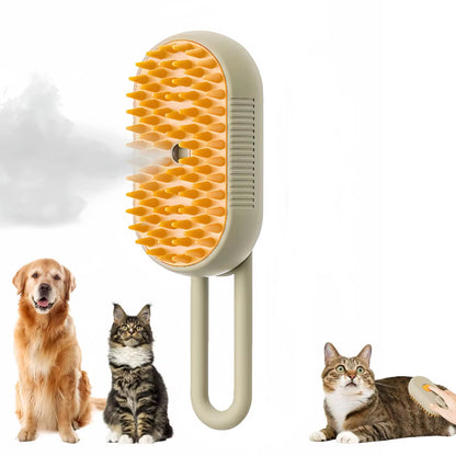 🐾 PetCare 3-in-1 – Cepillo Eléctrico para Mascotas con Spray y Masaje